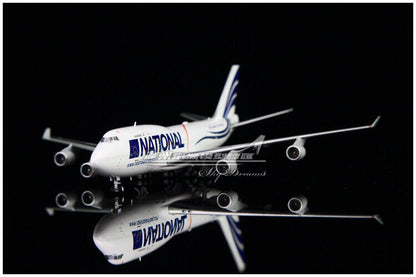 1:400 JC Wings NATIONAL BOEING 747-400 Passenger Airplane Diecast Aircraft Model