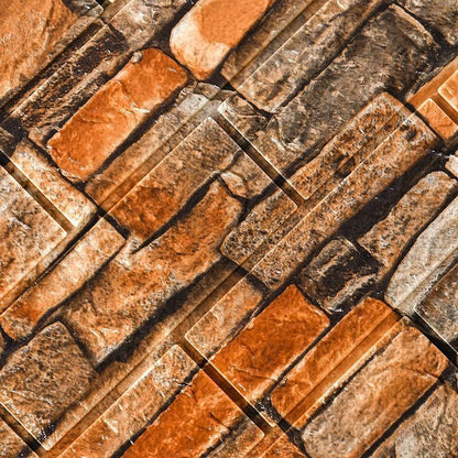 Brick Stickers Wall Decor 3D Living Room DIY Self-adhesive Waterproof Wallpapers