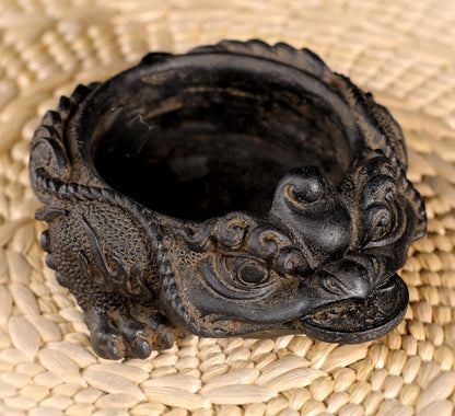 3 Legged Coin Toad Statue Ashtray Flower Pot Collection Table Decor