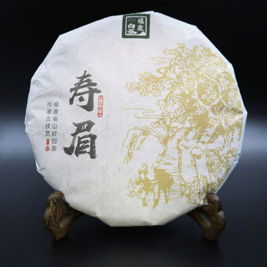 350g White Tea 2018 Fuding Shou Mei Organic White Tea Cake High Mountain Bai Cha