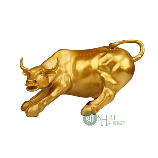 Polyresin Geometric Statue Bull Sculpture Animal Idol Figurine Home Decor