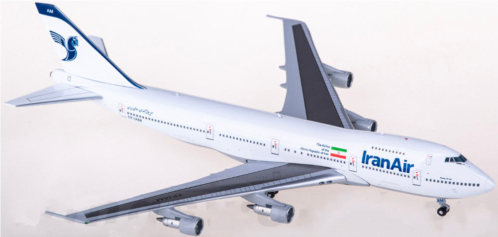 1:400 BigBird400 Iran Air Boeing 747-100B Passenger Airplane Diecast Model