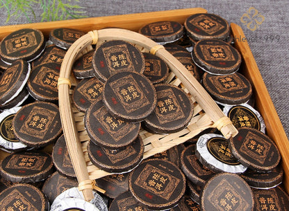 Dried Tangerine Peel Ripe Puer Mini Tea Cakes Chenpi Shu Puer Tuocha 500g