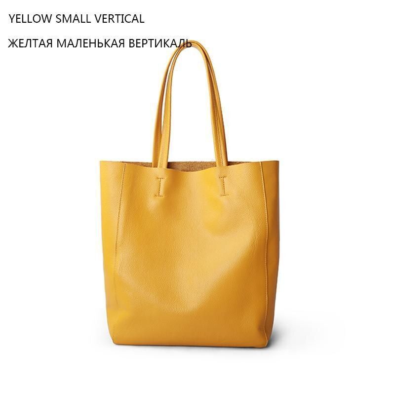 Genuine Leather Bag Big Tote Cowhide Handbag Shoulder Purse 32*11*40/28*10*34 CM