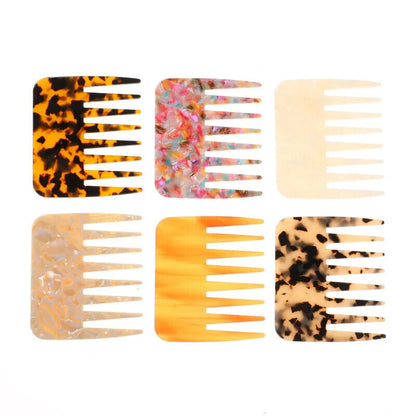 Women Hair Comb Acetic Acid Sheet Wide Tooth Anti-Static Stylish Exquisite 9.5cm