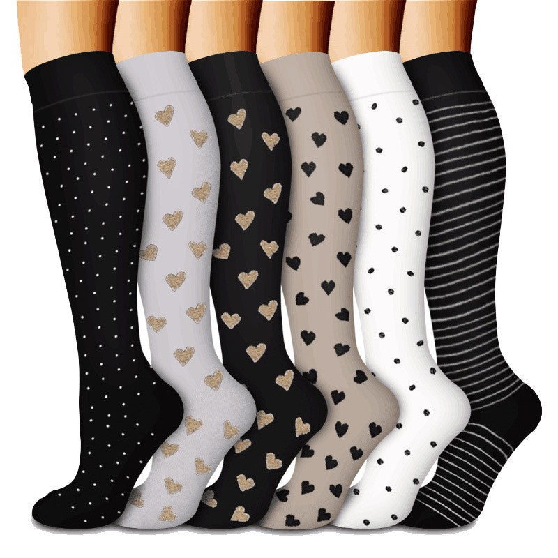 5/6pairs Compression Socks Stockings Womens Mens Knee High Medical