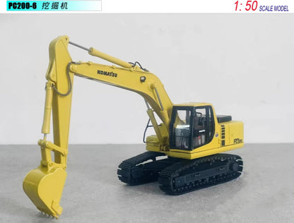 1:50 KOMATSU PC200-6 Excavator Construction Machine Equipment Diecast Model