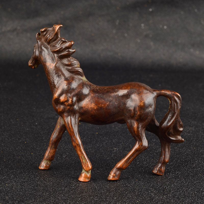 Collection copper Galloping Horse Statue figure Art Home decor good stand