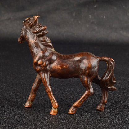 Collection copper Galloping Horse Statue figure Art Home decor good stand