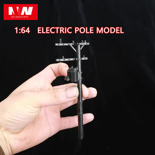 1/64 Electric Pole Model Prop City Street Scene Display Accessories Toy