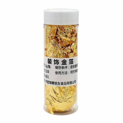 Gold Leaf Flakes 1PCS Edible Grade Genuine 24K Decorative Cake Decorating Tools