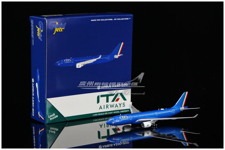 1:400 GeminiJets ITA AIRWAYS AIRBUS A330-200 Passenger Airplane  Diecast Model