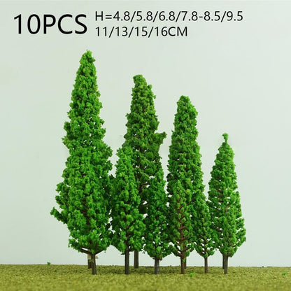 Artificial Miniature Tree 20-70Pcs Plastic Train Scenery Railroad Building Decor