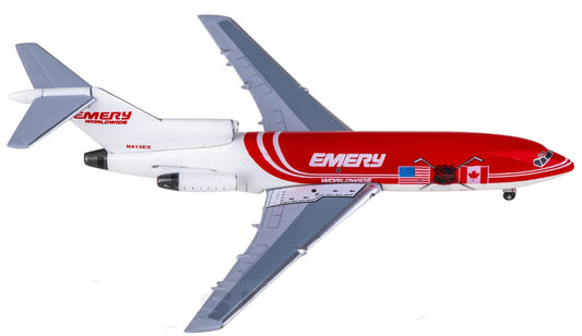 1:400 AeroClassics Emery Boeing 727-100F N413EX Airplane Diecast Model