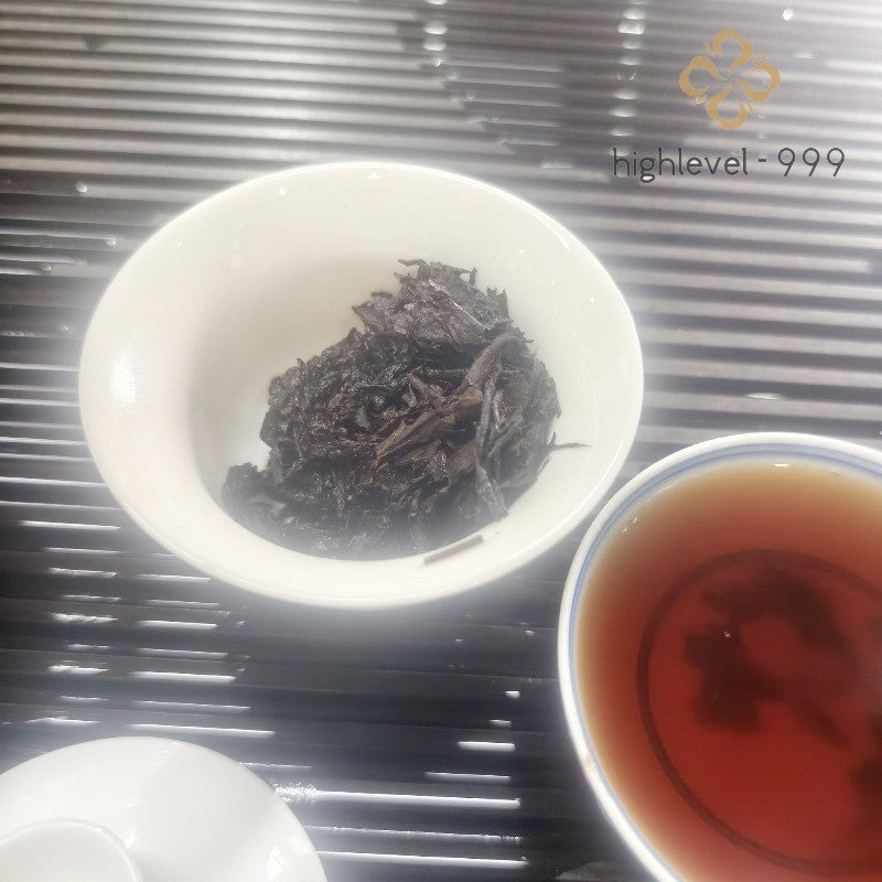 357g Bingdao Ancient Tree Ripe Pu'er 16 Year Fermented 18 Year Pressed Tea Cake