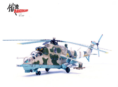 1:72 Panzerkampf Mi-24P Ukrainian Air Force Helicopter Diecast Aircraft Model