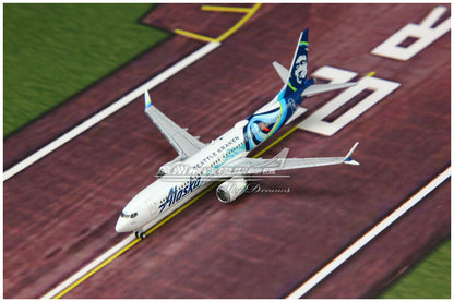 1:400 GeminiJets Alaska BOEING B737 MAX 9 Airplane Diecast Plane Aircraft Model
