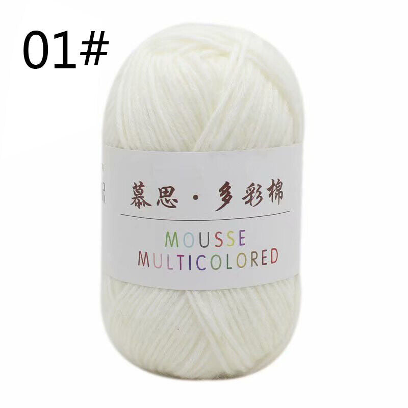 Hot Sale 50g Soft Milk Cotton Baby Yarn Hand-dyed Wool Socks Scarf Knitting Yarn