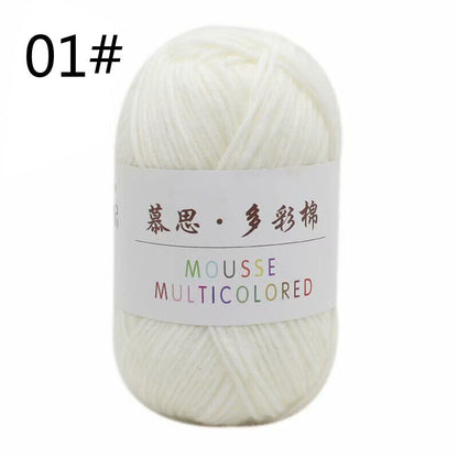 Hot Sale 50g Soft Milk Cotton Baby Yarn Hand-dyed Wool Socks Scarf Knitting Yarn