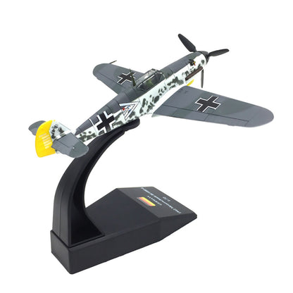 1/72 WW2 BF109 Military Fighter Aircraft Model Simulation Airplane Collection