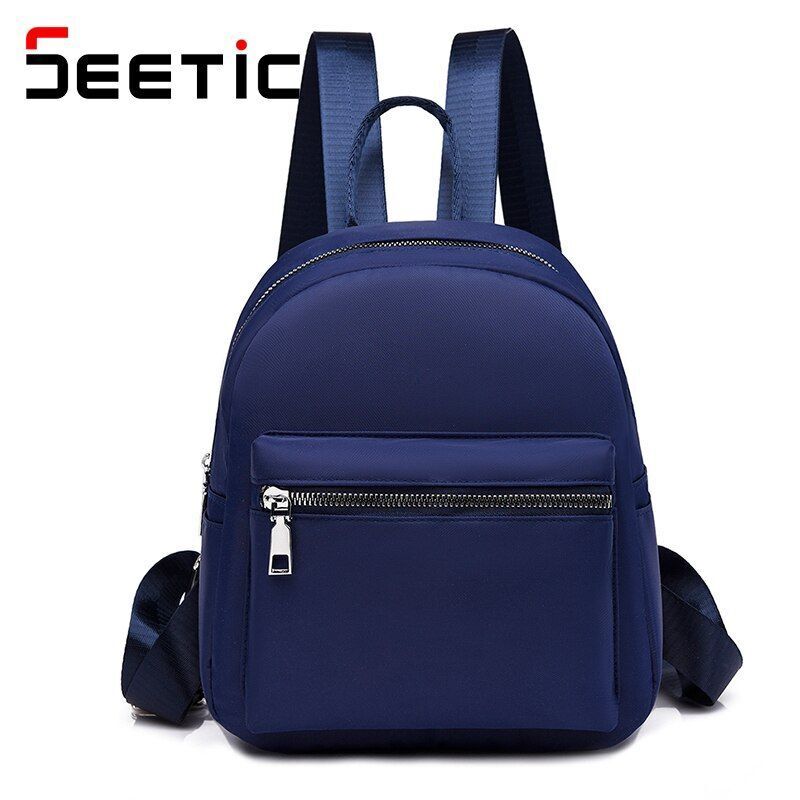 Waterproof Oxford Backpack School Bag Travel Small Bags Multifunction 21*9*25 CM