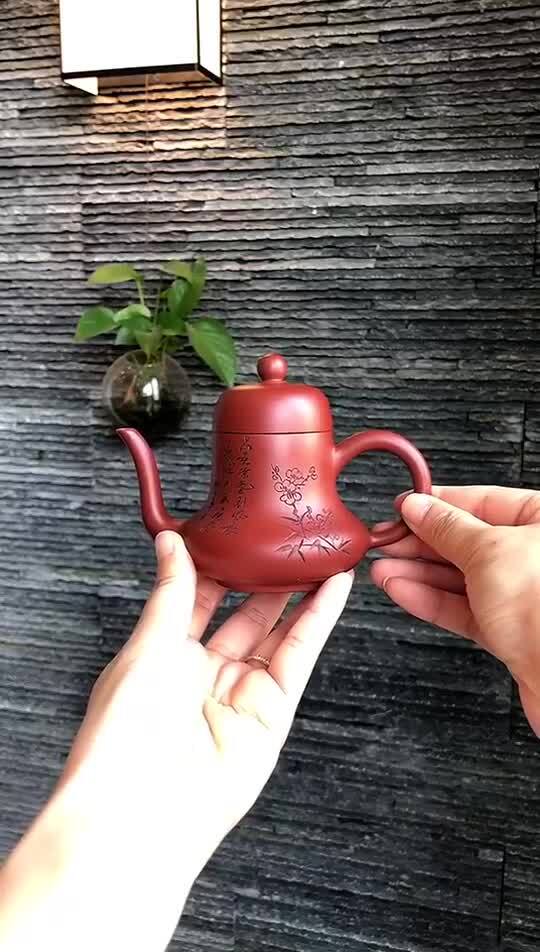 130ml Chinese Kungfu Tea Pot Real Yixing Zisha Dahongpao Clay Marked Handmade