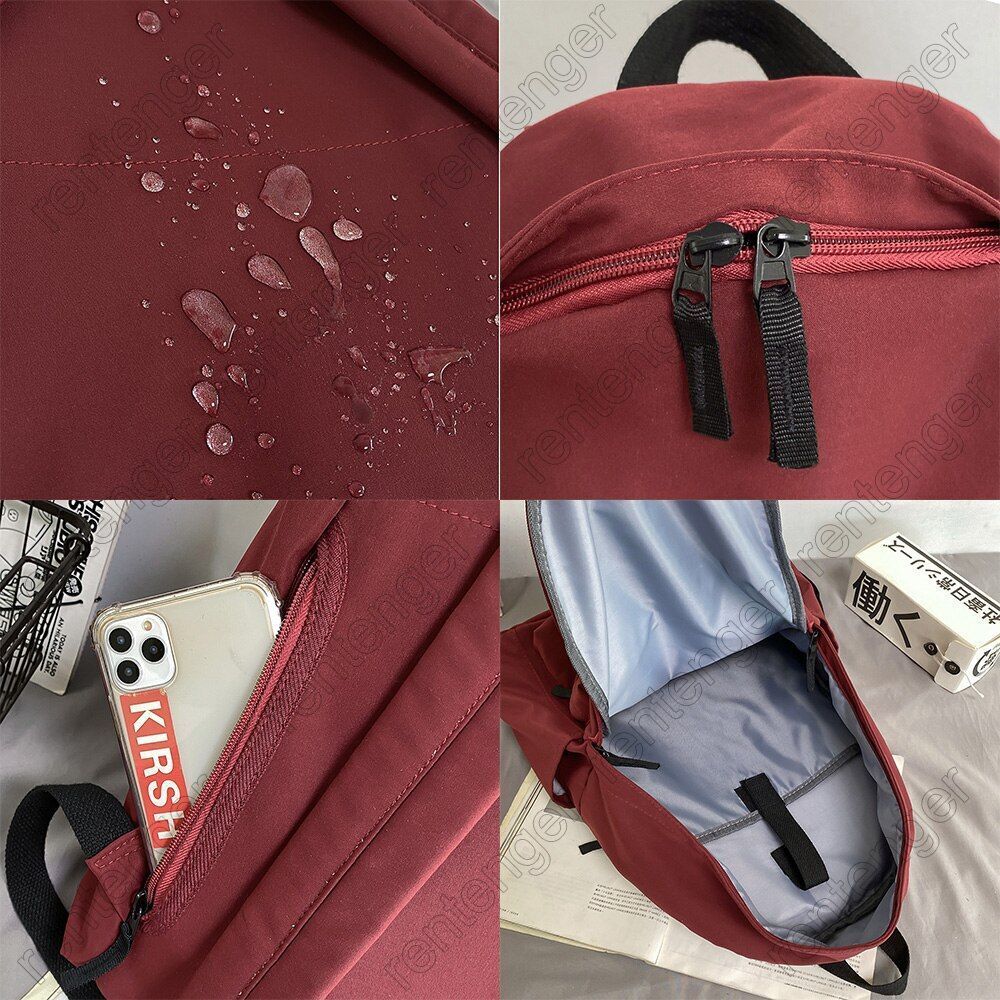 Travel Laptop Bag Student Waterproof Backpack School College 32*14*45CM Blue Red