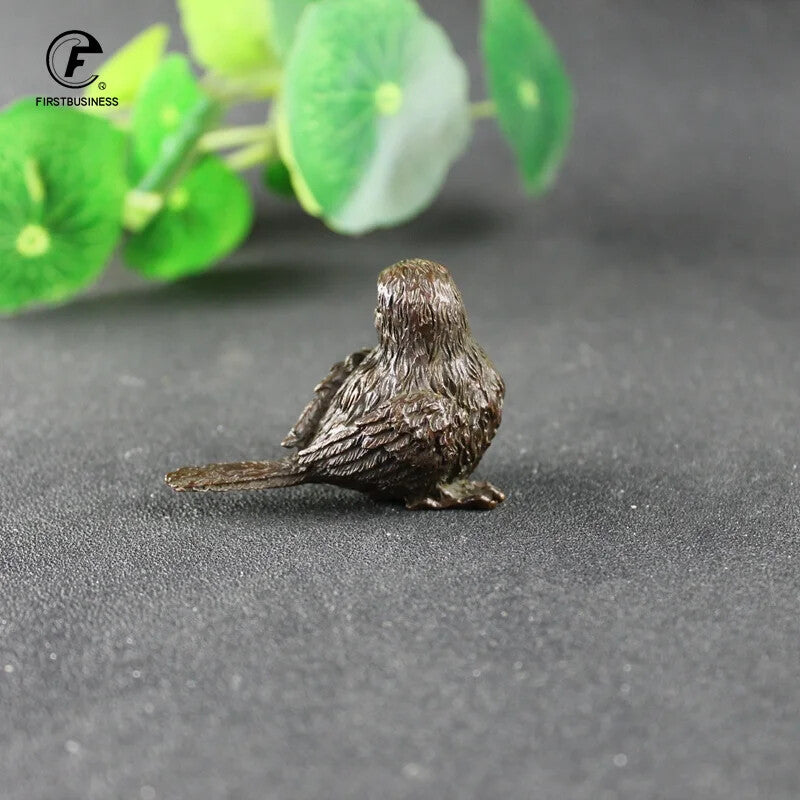 Statue Bronze Tea Pet Table Home Decoration Retro Craft Handmade Collection
