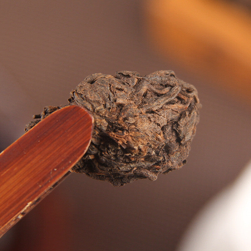 Aged Golden Bud Lao Cha Tou Pu-erh Loose Tea Ripe Nubs Nugget Puer Tea