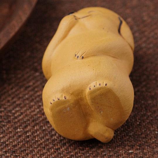 Yixing Clay Ceramic Teapet Funny Dog Tea Accessories Tea Pet Tea Tray Desk Pet