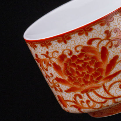 Handmade Tea Cup Chinese Porcelain Under Glaze Color Enamel Master Cup 150ml New