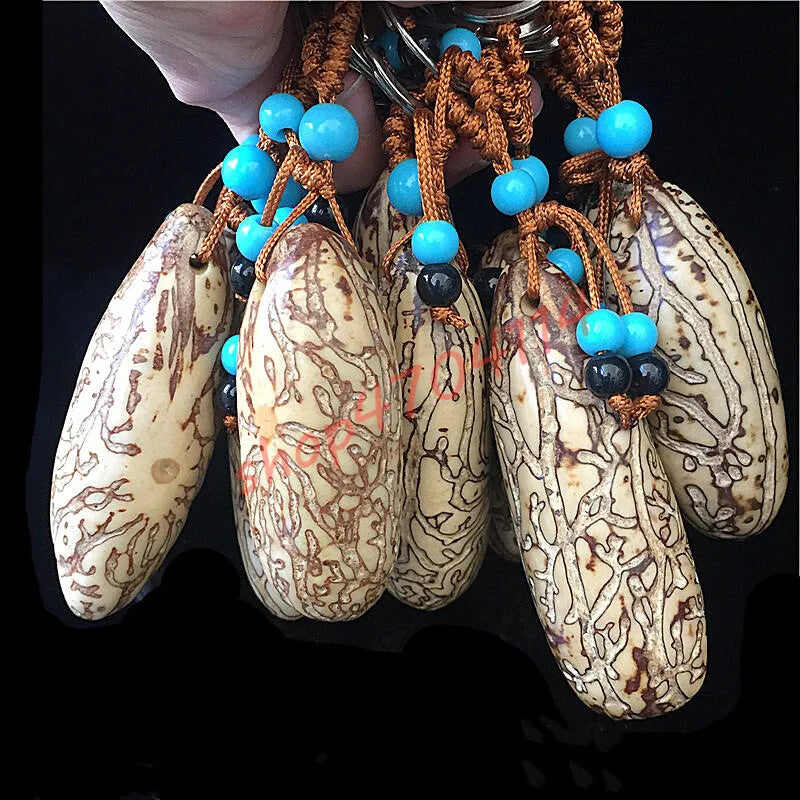 1PC Pure Natural, Thousand Eyes, Bodhi Seed Hanging, Key Links Hanging Parts
