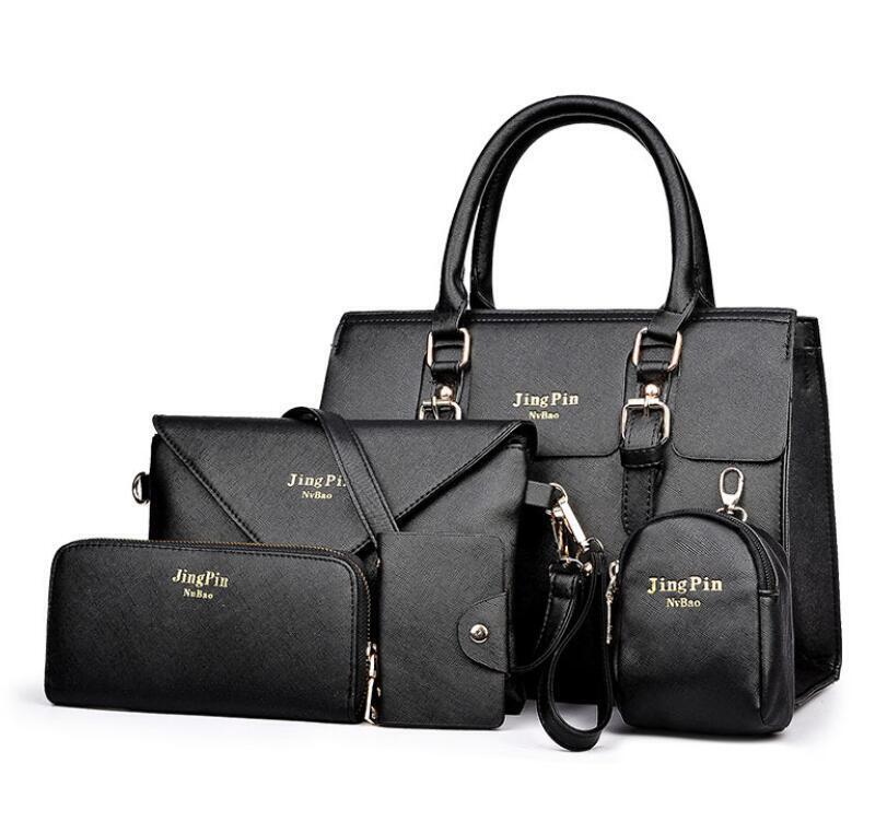 Shoulder Bag Set Five-Piece Casual Plainl Bag Portable Crossbody Bag