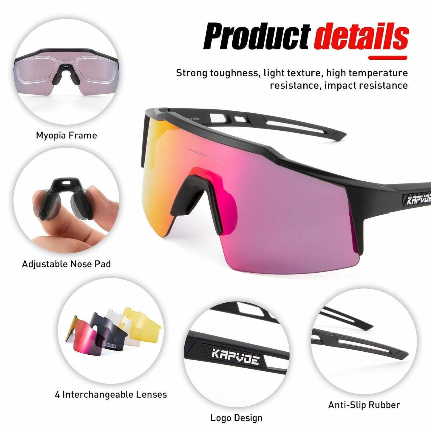 Lightweight Climbing Hiking Sunglasses Polarized Cycling Glasses Goggles Skiing