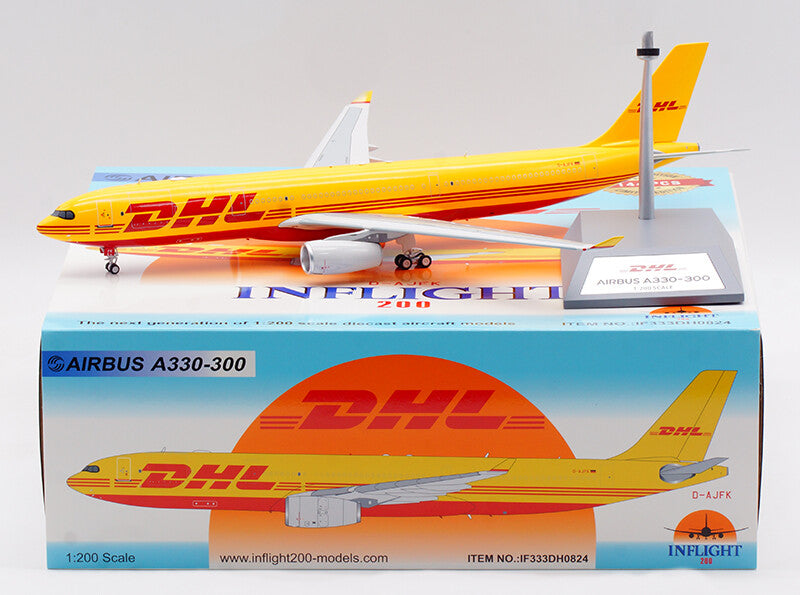 1:200 32CM InFlight DHL AIRBUS A330-300F Plane Airplane Diecast Aircraft Model