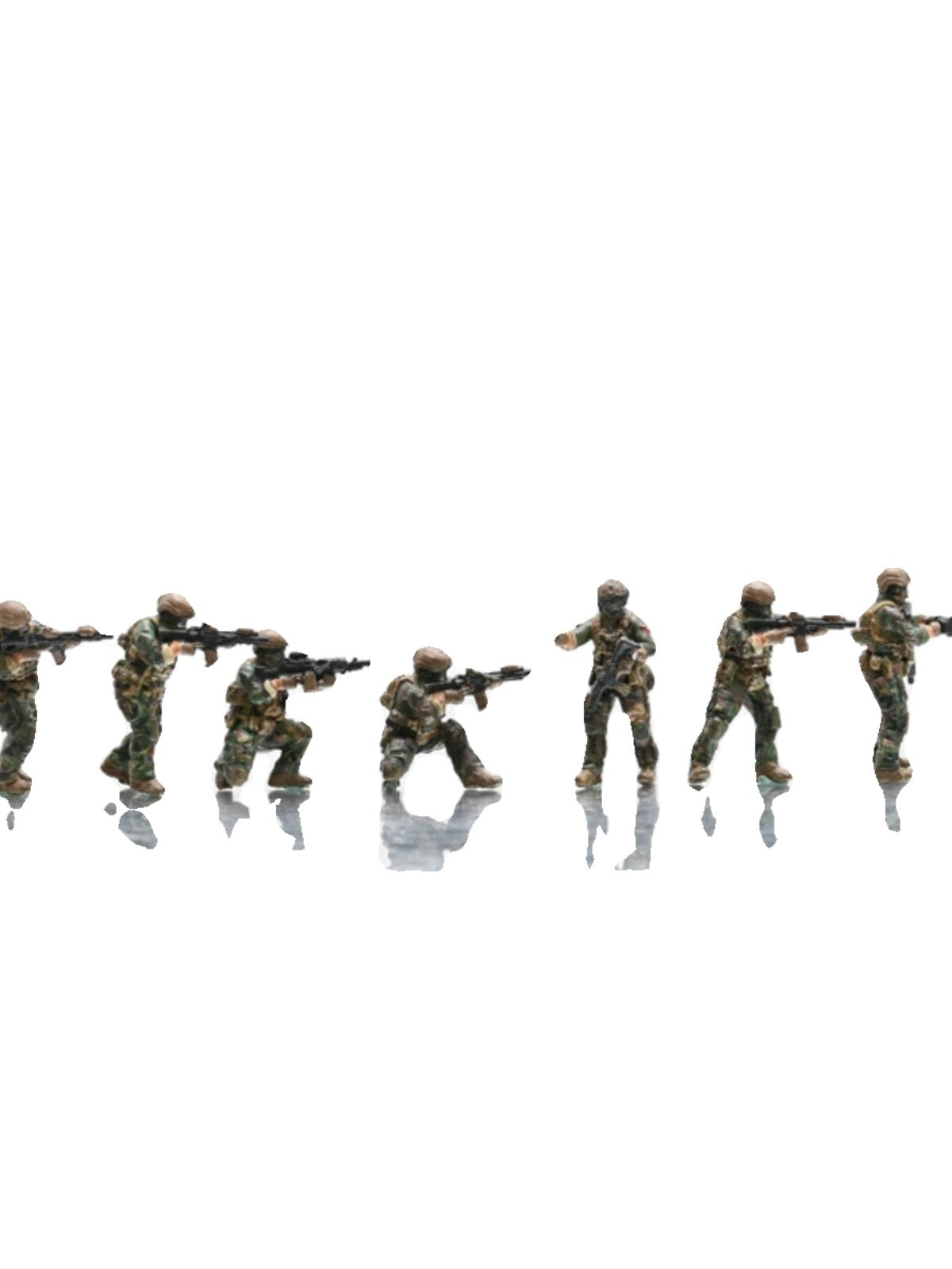 1/72 USA Modern Special Soldier 7member Team Model Figure Painted for Mini Scene