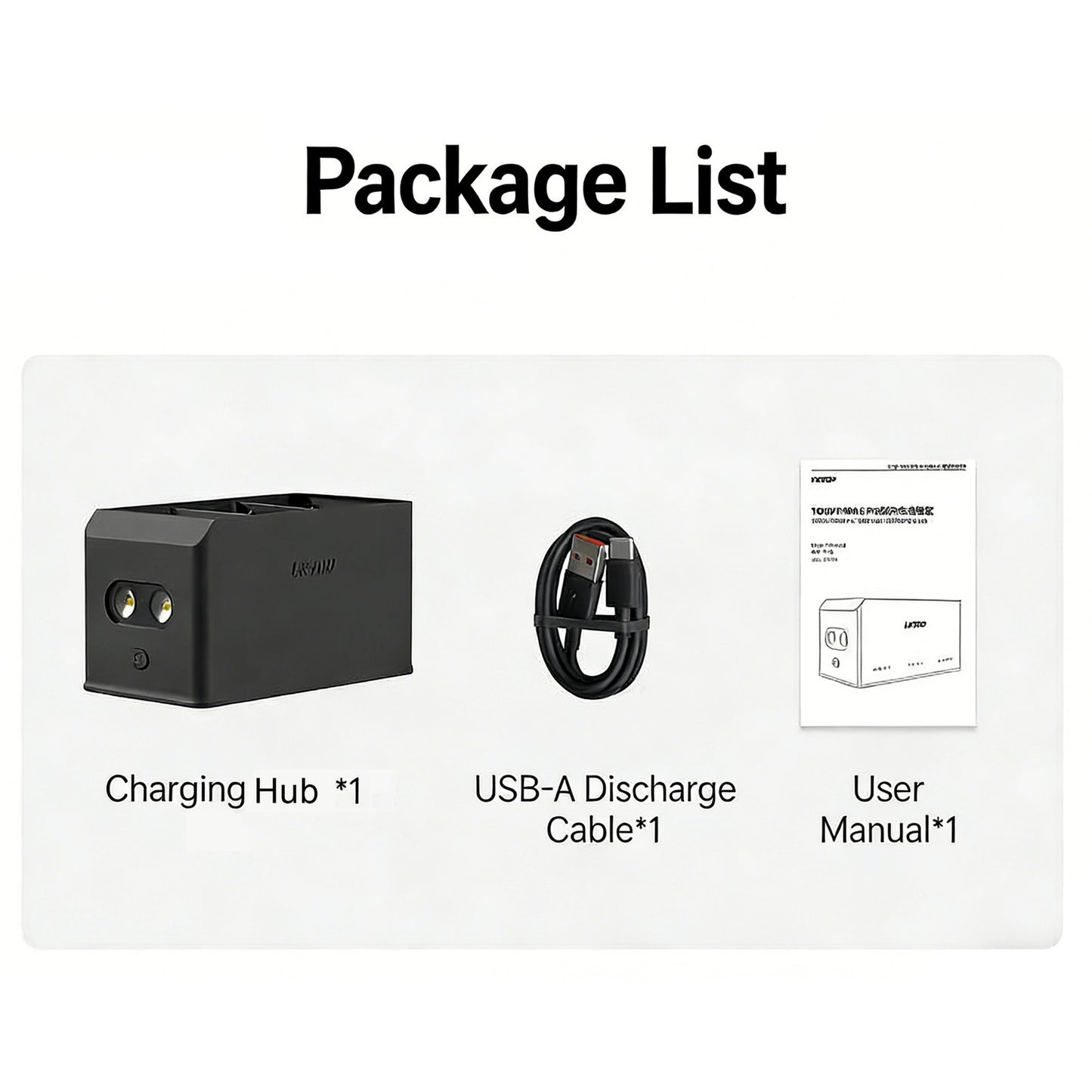 LKTOP 100W Mini 5 Pro Charging Hub – 3-Battery Fast Charge for DJI Mini Series