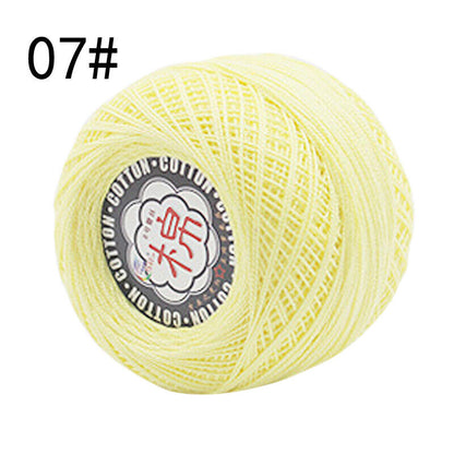 Hot Sale 50g Soft Cotton Thread Yarn Knitting Crochet Lace Embroidery Yarn