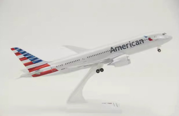 29CM 1:200 Risesoon American Boeing 787-8 Passenger Airplane ABS Plastic Model