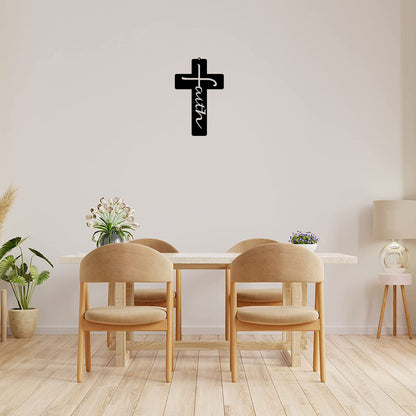 Faith Cross Wall Art , Suitable Décor for Any Room Metal Wall Art