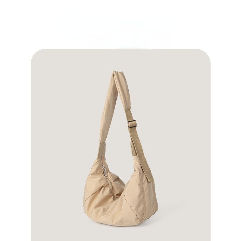 Cotton Bags Filled Nylon Large Single Shoulder Crossbody Dumpling Shape Bag 1 PC
