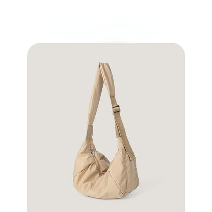 Cotton Bags Filled Nylon Large Single Shoulder Crossbody Dumpling Shape Bag 1 PC
