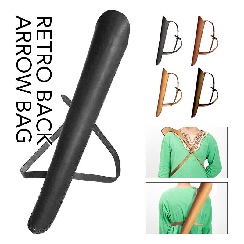 Medieval Cosplay Steampunk Shoulder Back Quiver Arrow Holster Bowman Archer