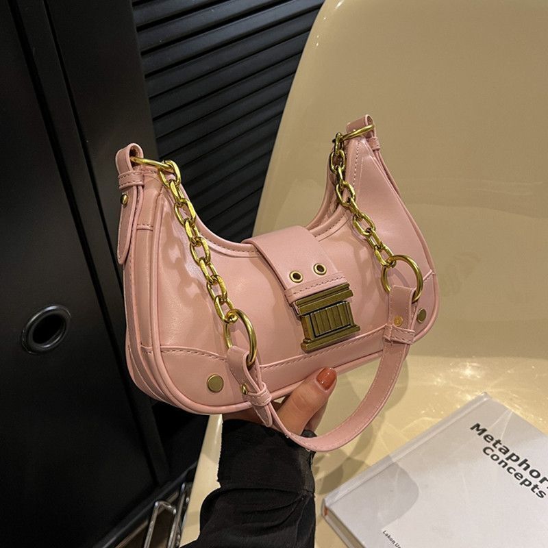 Vintage Shoulder Bag Crossbody Bags Handbags Purse Chain Bag 22*14*7CM Polyester