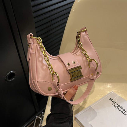 Vintage Shoulder Bag Crossbody Bags Handbags Purse Chain Bag 22*14*7CM Polyester