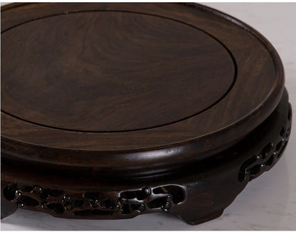 New Glass Display Dome Ebony Wood Base Case Cloche Globe Cover Protection Decor