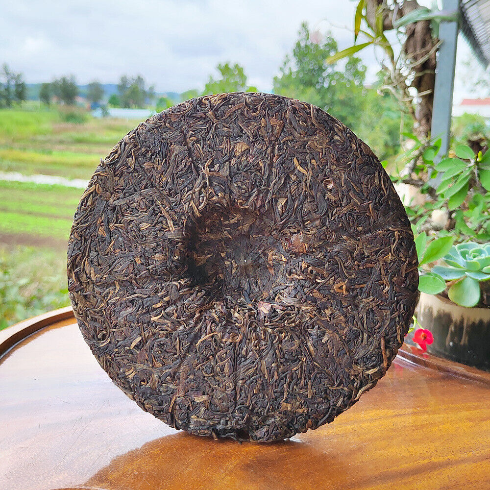 Pu'er Tea, Old Raw Tea, Menghai Qizi Cake Yunnan Gu Liu Da Cha Shan Ge Deng 357g