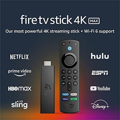 Fire TV Stick 4K Max Streaming Device Alexa Voice Remote (Includes TV Controls)