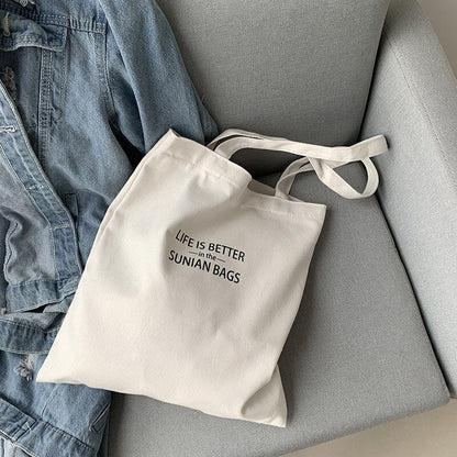 Canvas Totes Large Shoulder Bags Shopping Purse Handbag Tote Pouch 42*38 CM Bags