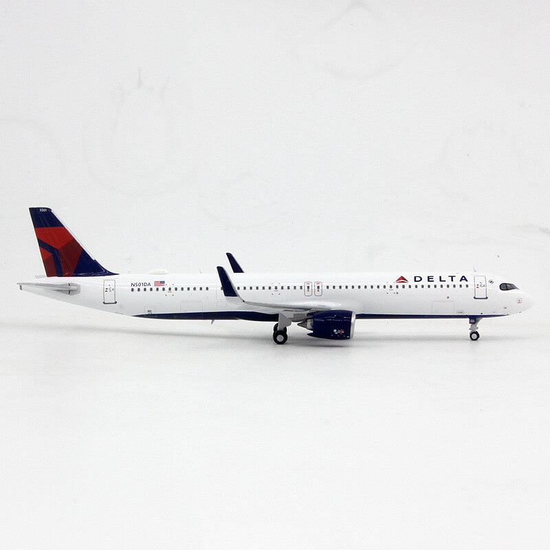 PandaModel DELTA AIR LINES For Airbus A321neo N501DA 1/400 Plane Pre-built Model